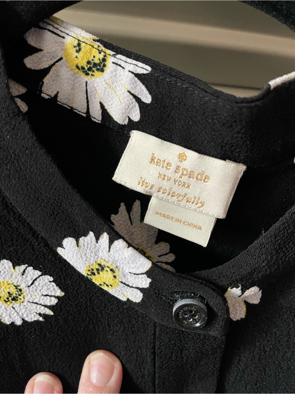 kate spade Black Daisy Print Romper - Picture 2 of 4